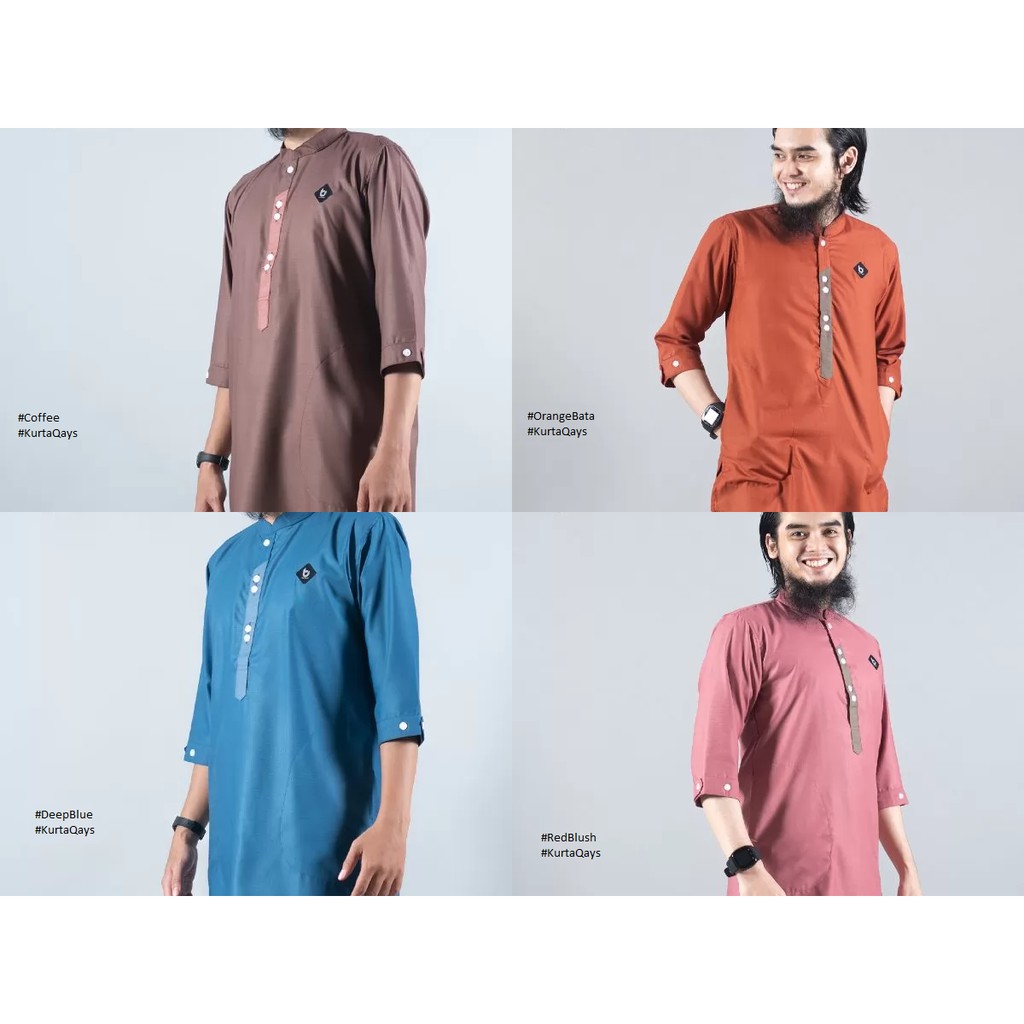 Bunayya Kurta Qays - Baju Muslim Pria -  Baju Koko