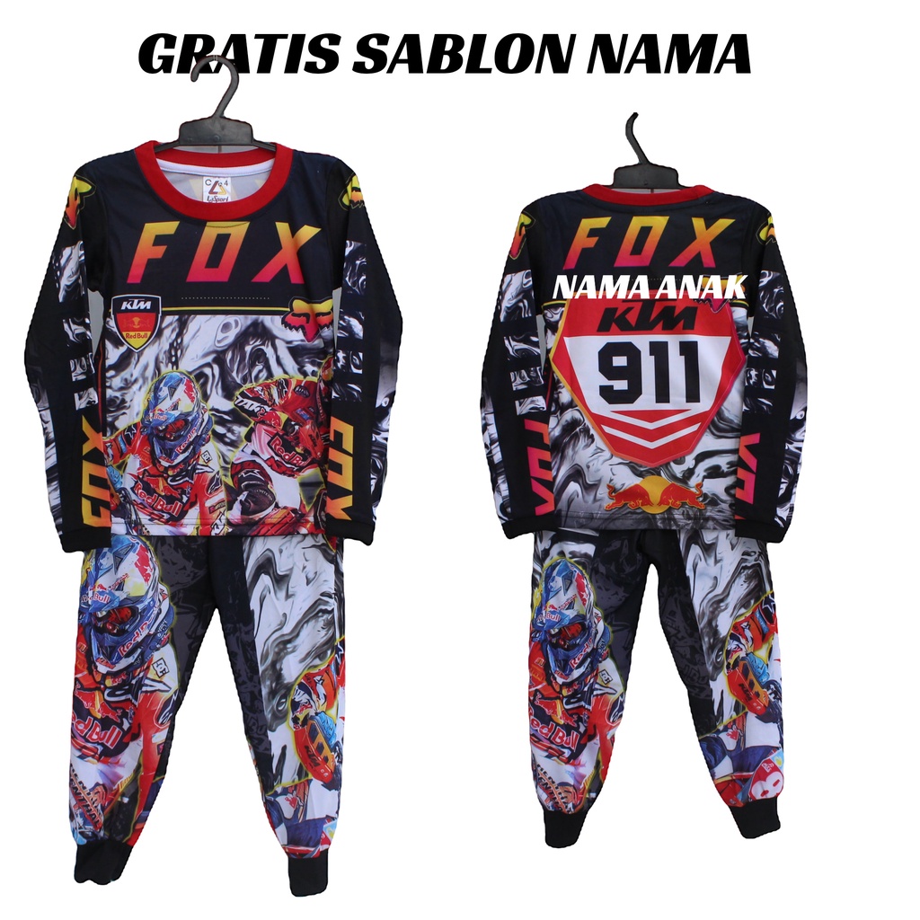 Jersey baju balap motor baju cross/baju balap sepeda anak