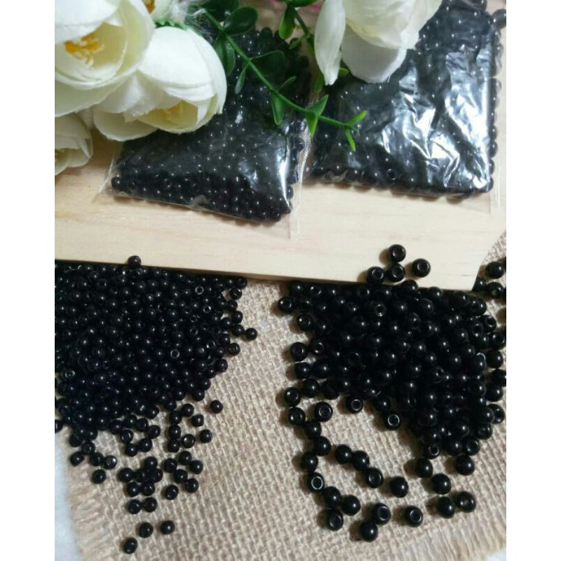 mutiara hitam curah berat 4mm/5mm/6mm/8mm/10mm/oval kecil/oval besar