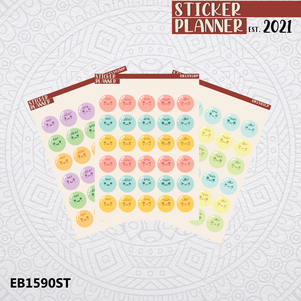 

Sticker Planner Kawaii Cute Emoji Bubble | Sheet, Scrapbook, Studygram, Bujo, Journal, Deco