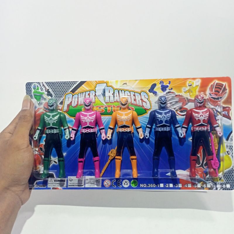 Mainan figure power rangers / Ultraman isi 5pcs murah