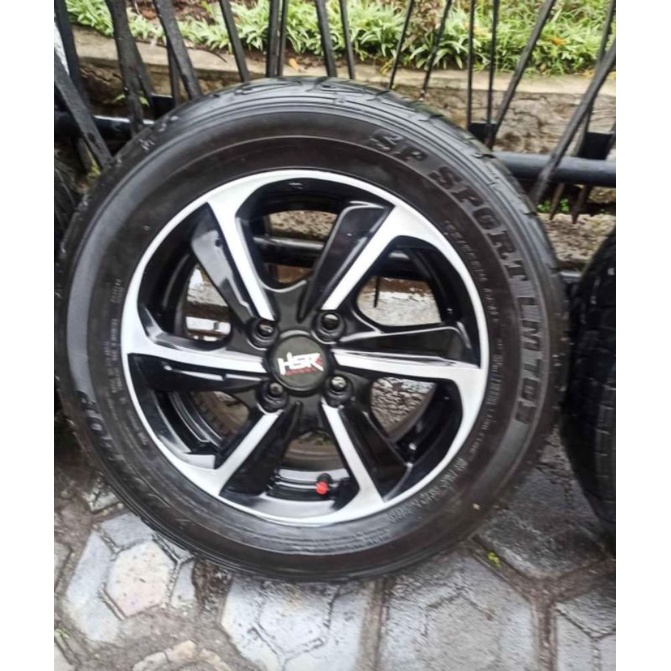 4 Velg R14 PCD 100+Ban 175/65 agya ayla karimun sigra calya sirion classy brio mobilio jazz yaris