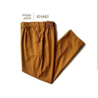 COD CELANA  BAGGY PANTS WANITA WARNA  ARMY LATTE  HITAM 