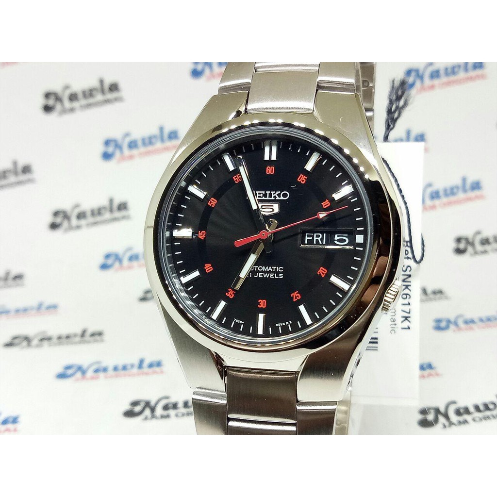 Seiko 5 SNK617K1 Automatic Black Dial - Jam Tangan Pria SNK617