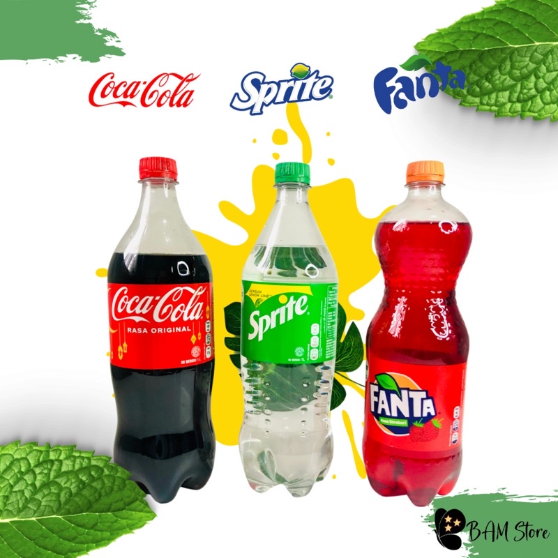 

[READY STOCK] Minuman Coca cola Fanta Sprite 1 Liter