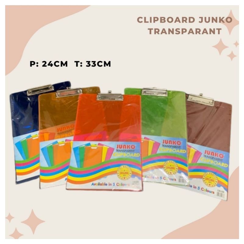 

Clipboard / Papan Jalan Folio Transparant