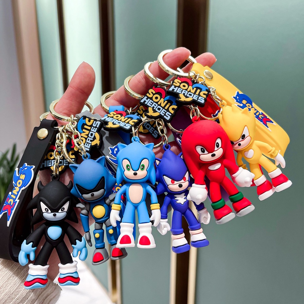 Gantungan Kunci Mobil / Tas Bentuk Kartun Sonic The Hedgehog Kreatif