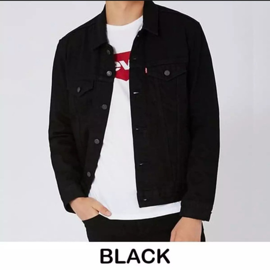 [COD] JAKET JEANS / PRIA WANITA / HITAM / BEST SELLER LEVIS / JEANS ORI JEANSHOP