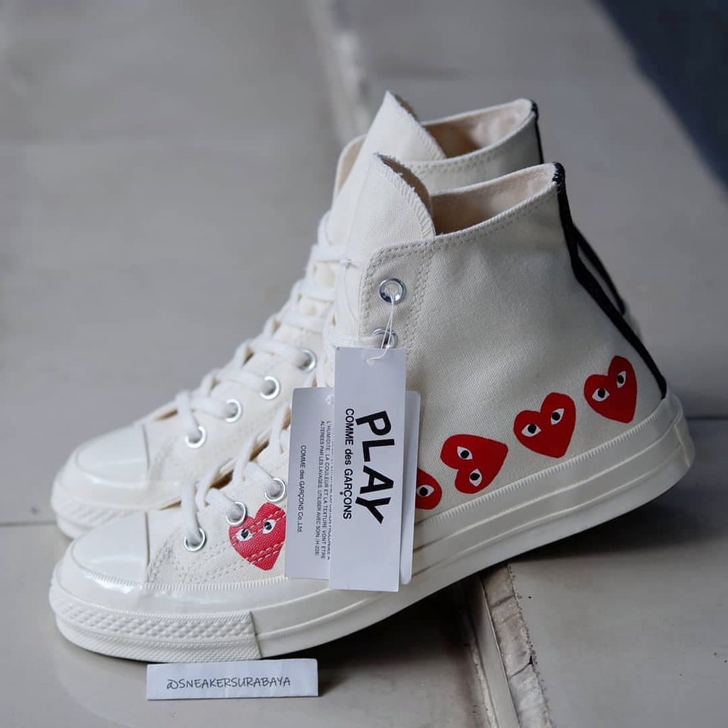 CDG x Converse Chuck Taylor 1970s Hi &quot;Multi Heart&quot; CT 70 CT 70s