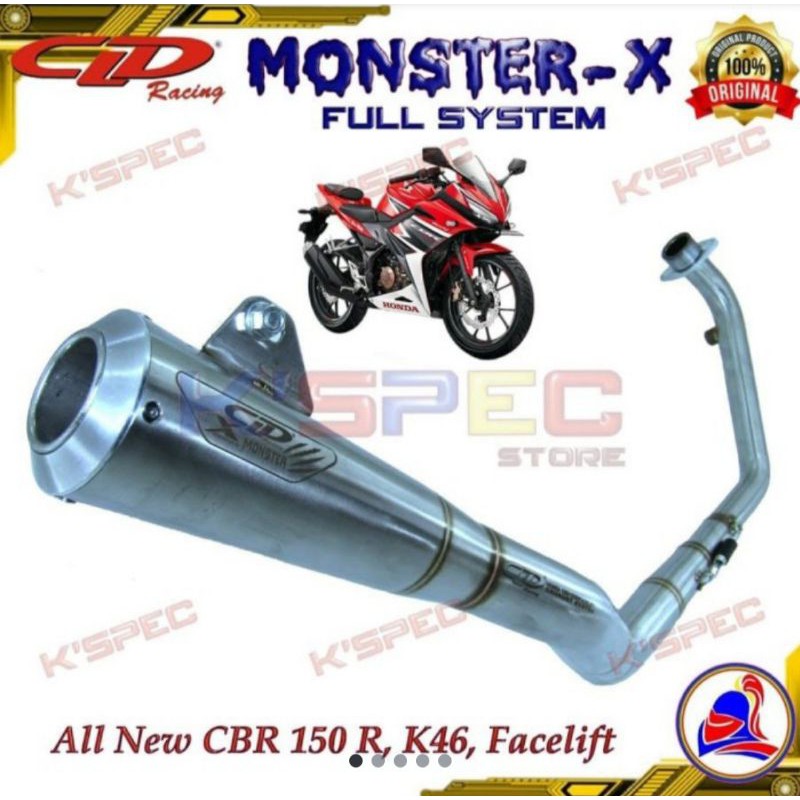 knalpot monster x cld untuk cbr 150