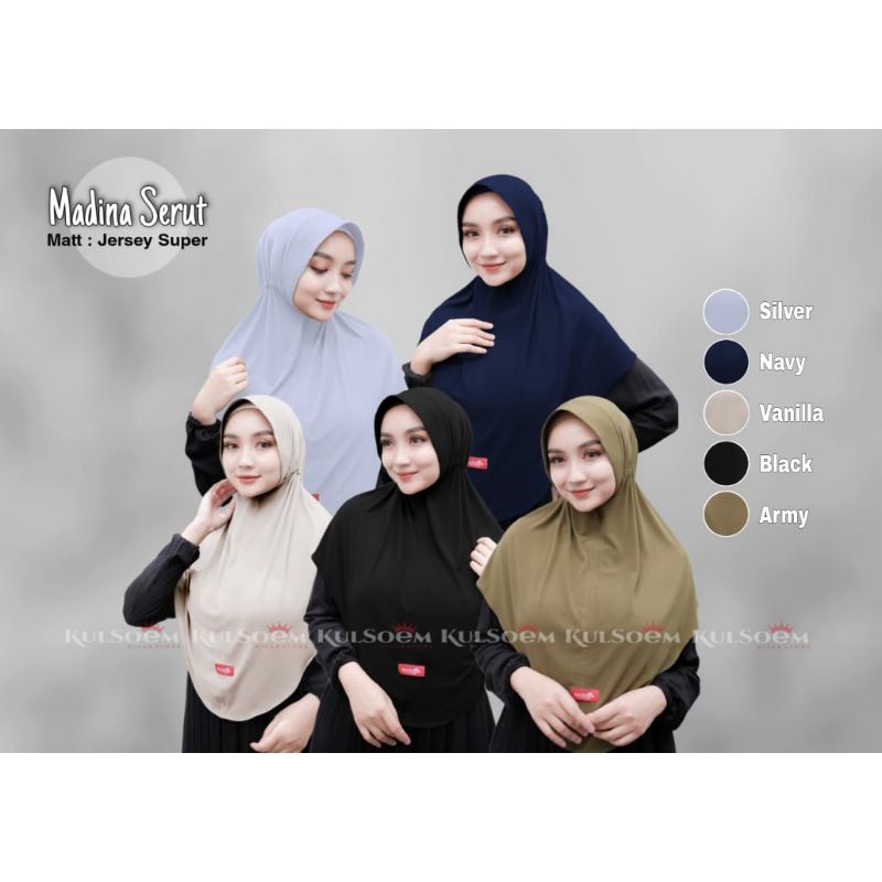[BISA COD] Instan Madina Serut KULSOEM hijab by Anqueela syafaluma