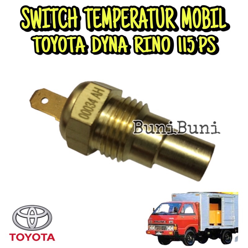 Switch Temperatur / Sensor Indikator Suhu Air Panas Mobil Truk Toyota Dyna Rino PS115 High Quality