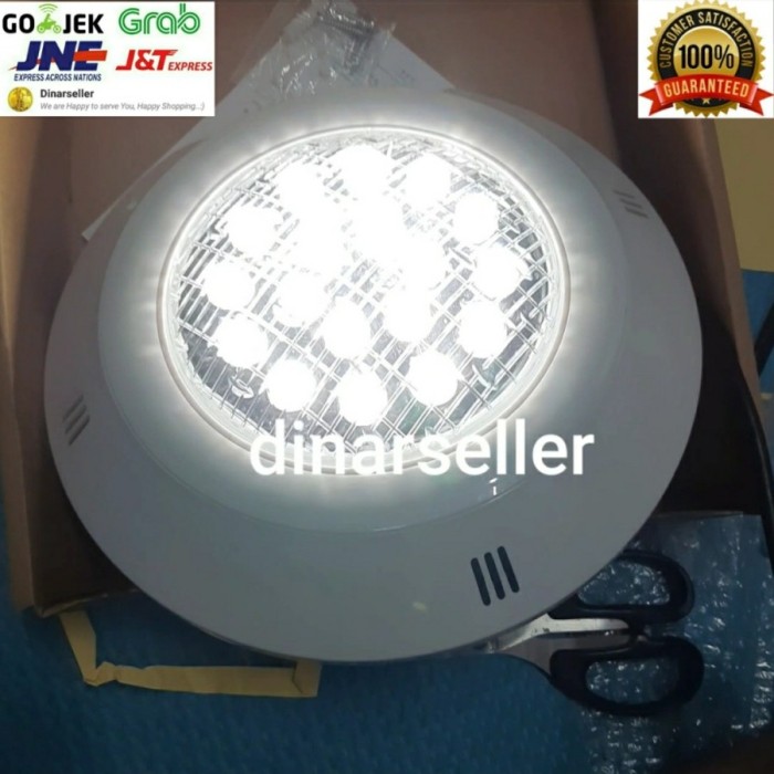 LAMPU KOLAM RENANG LED 18 WATT 18 MATA SWIMMING POOL (PUTIH / WW) - PUTIH