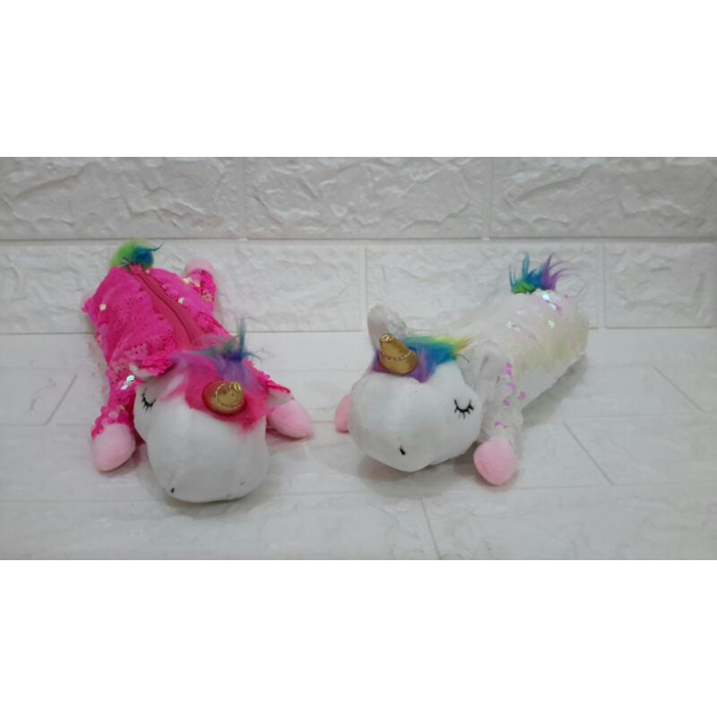 

Tempat Pencil Unicorn Sequien/boneka unicorn pencil case