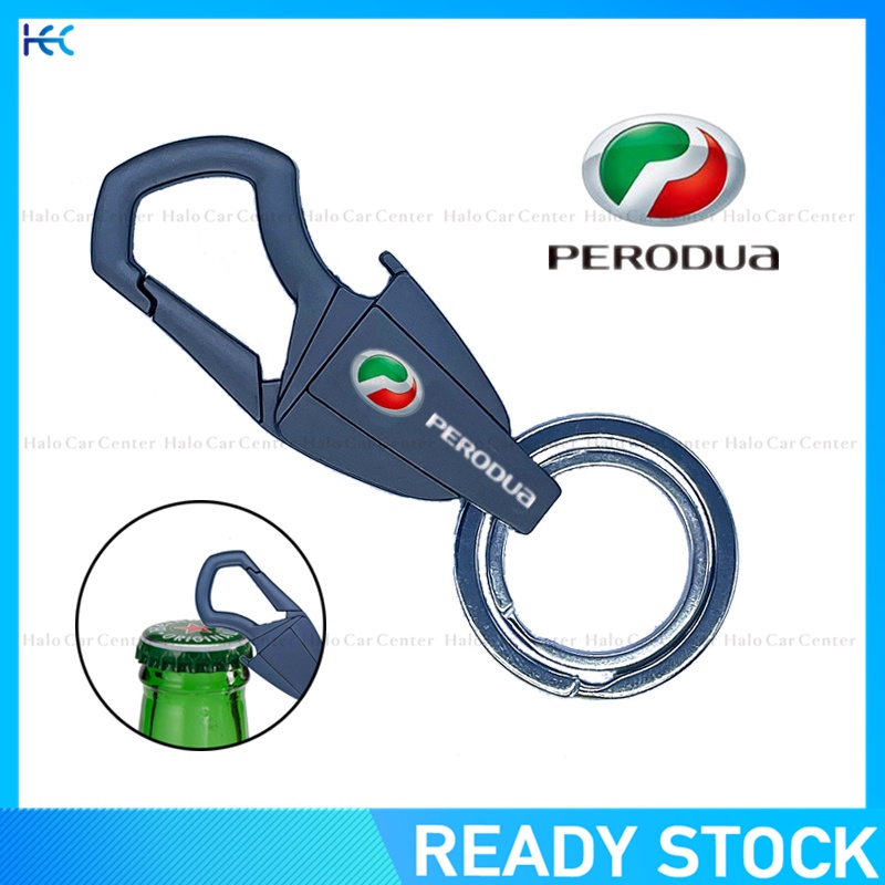 【Bottle Opener Keychain】New Creative Alloy Meta keychain with logo for Perodua