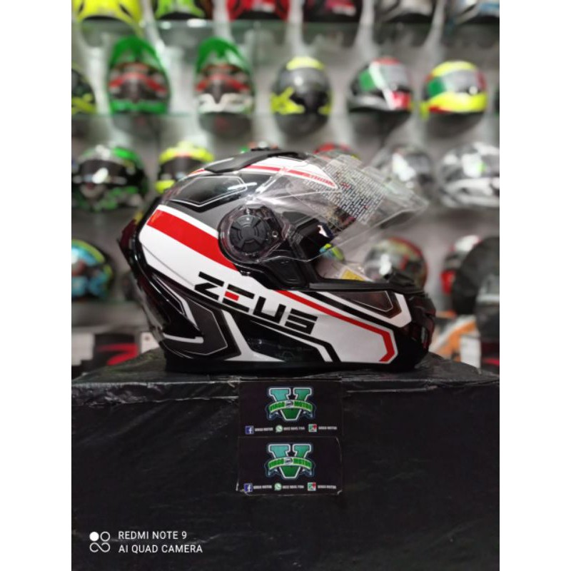 HELM ZEUS FULLFACE ZEUS 813/ BLACK AN5 GREY DUOBLE VISOR