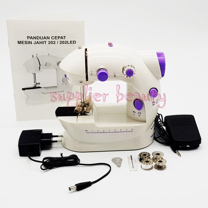 0052 Mesin jahit portable mini SM202A / FHSM202 - FREE BUBLE WRAPING MESIN JAHIT