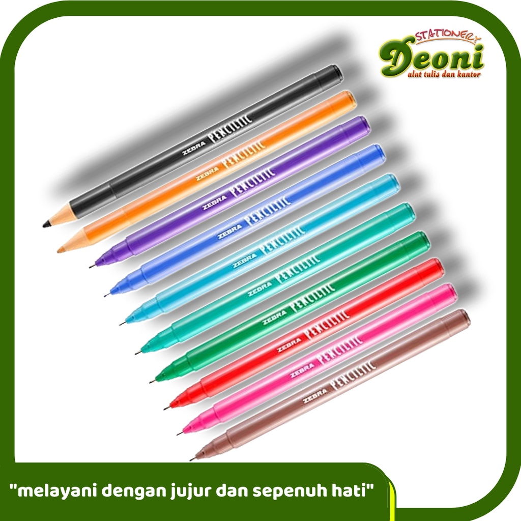 

ZEBRA Penciltic Fineliner Pulpen Pena Pen Warna 1 Pcs