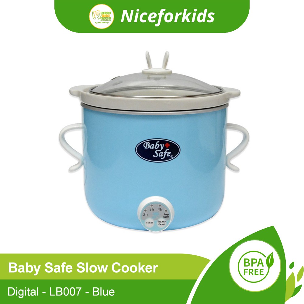 Baby Safe Slow Cooker Digital LB007 Alat Masak MPASI Bayi Rice Cooker