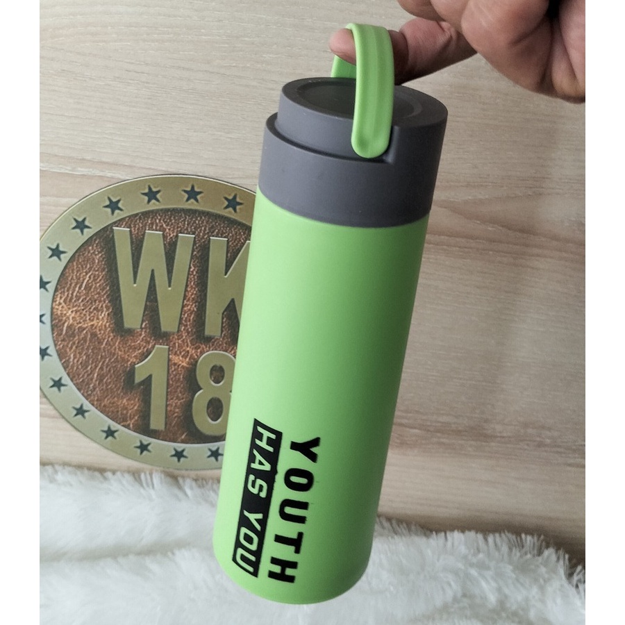 Botol Kaca Youth Motif 450ml Botol Minum Karakter Termos Animal Glass Bottle Tumbler