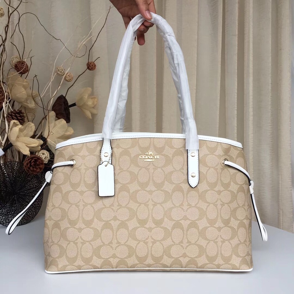 COACH F57842 Tas Belanja Kapasitas Besar Wanita Fashion Baru/Tas Bahu/Tas Tangan