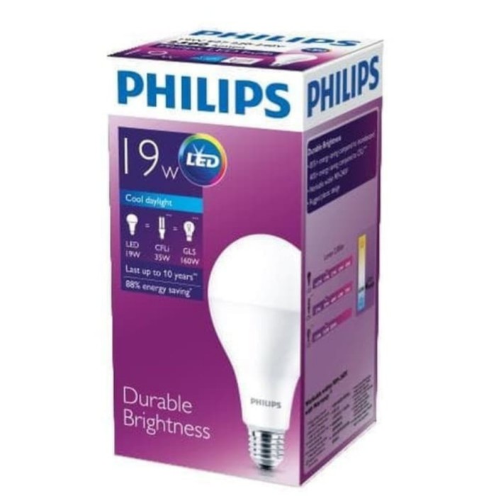 Lampu Bohlam LED Philips 19Watt, 19W, 19 Watt, 19 W Bulb