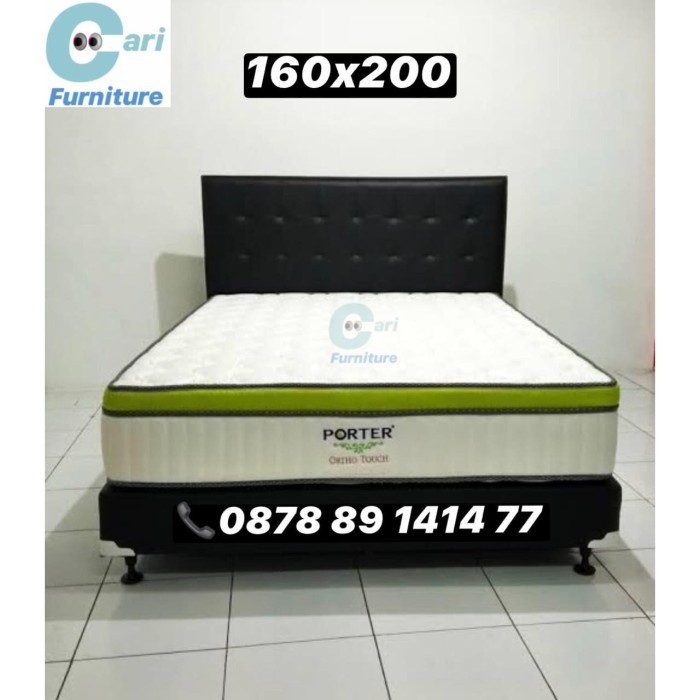 Spring bed Kasur Porter Orthopedic Latex OrthoTouch (Full Set) #carifurniture