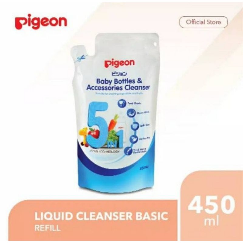 Pigeon Baby Bottle &amp; Accesories Cleanser 450ml Refill