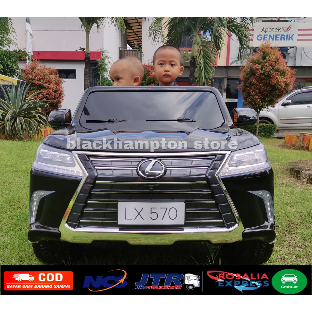 Mainan Anak Mobil Aki Lexus Ban Karet