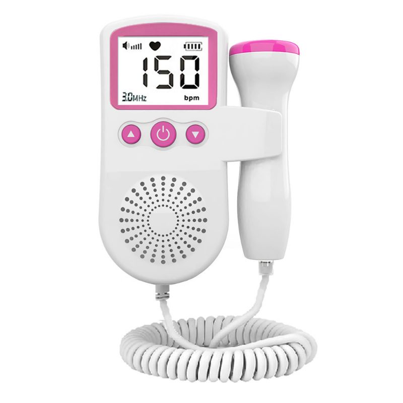 TaffOmicron Alat Deteksi Jantung Janin Bayi Fetal Doppler Heartrate TANPA GEL