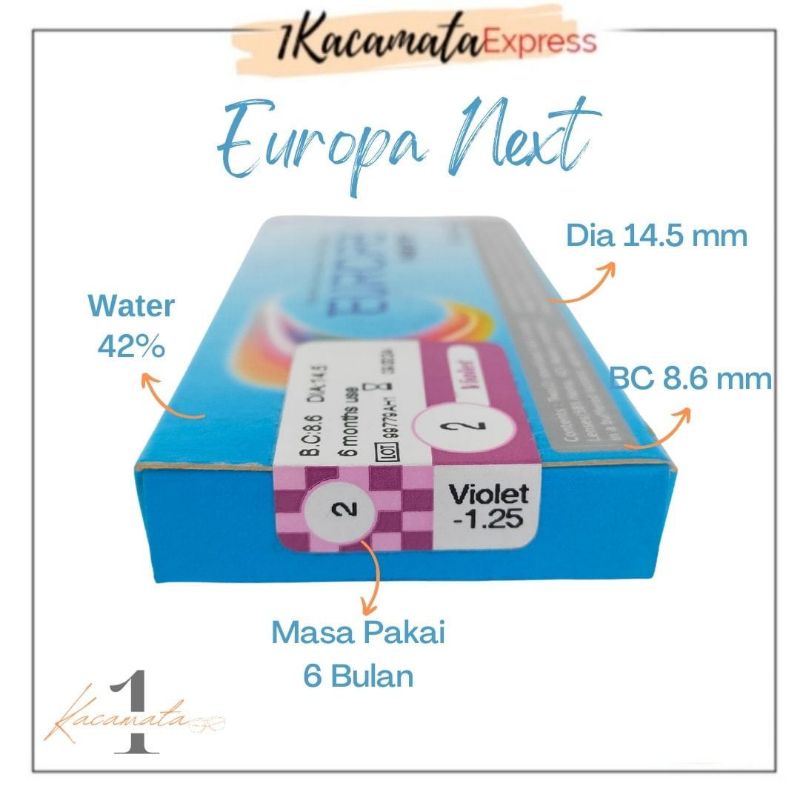 SOFTLENS WARNA MINUS EUROPA NEXT VARIAN MINUS KECIL