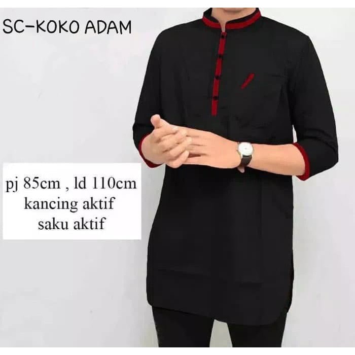 [KOKO ADAM SC] baju koko pria katun varian warna