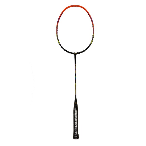 Li-Ning Badminton Racket Turbo 99 Black/Orange AYPR028-4 Bundle Senar + Grip + Cover