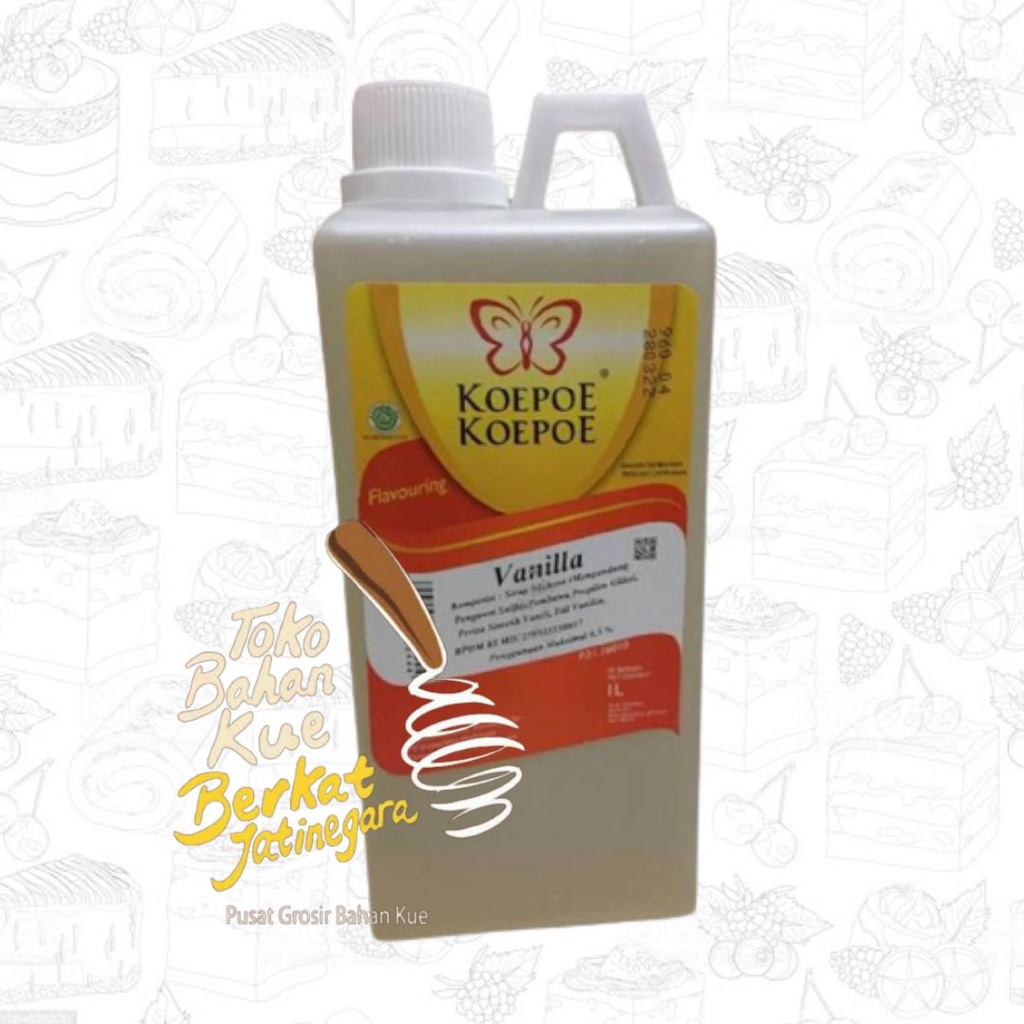 PERISA PASTA DAN PEWARNA FLAVOURING KOEPOE 1 LITER