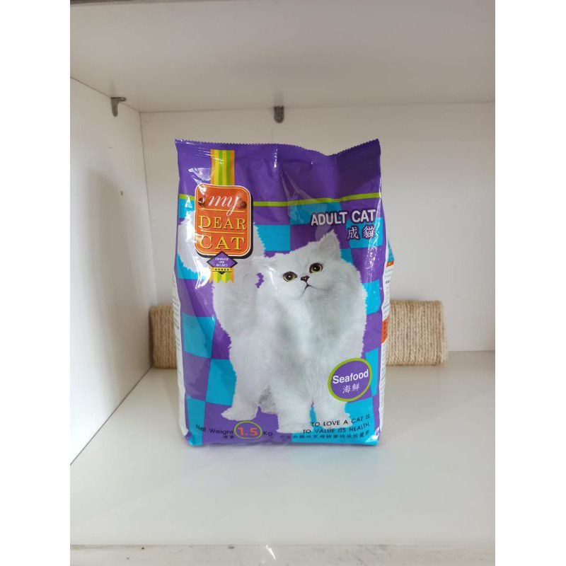 my dear cat adult Seafood 1,5kg makanan kucing adult catfood