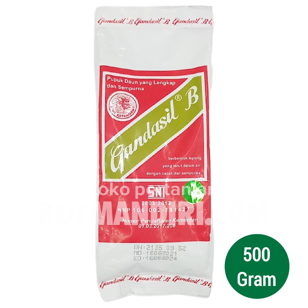 Jual PUPUK GANDASIL B - 500 GRAM | Shopee Indonesia