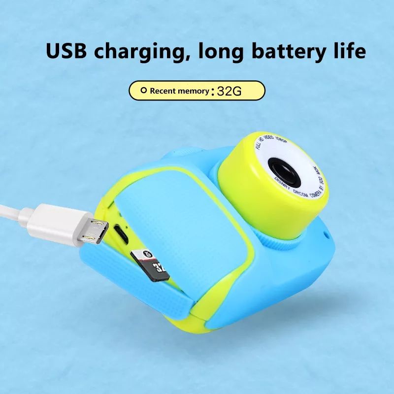 32 GB MEMORY Kamera Anak HD Digital 32Gb Kamera Anak 2 Inch Lucu Kartun Kamera Mainan Anak Hadiah Ulang Tahun 2000 W Mainan Anak Kamera memory 32GB kelinci rabbit bear mickey mouse