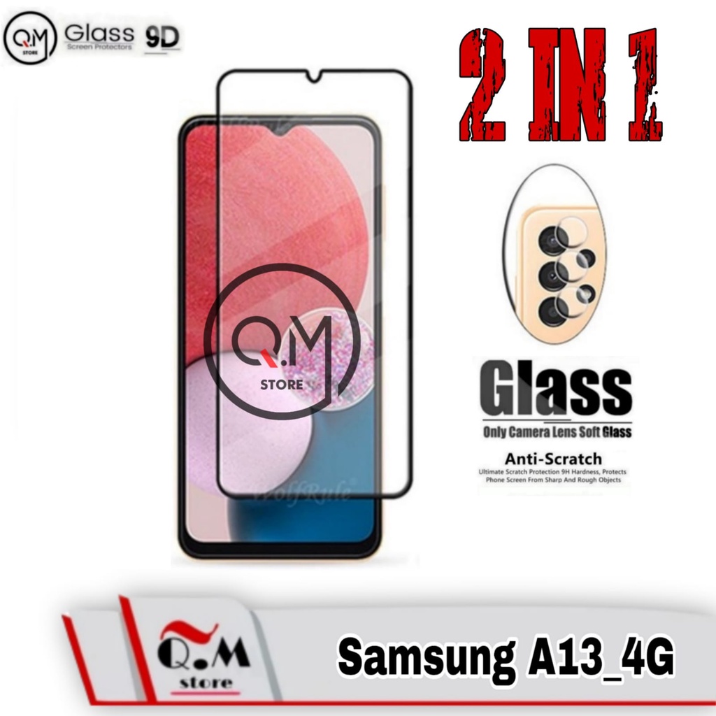 Tempered Glass Samsung A13 4G / Samsung A32 / Samsung A52 / Samsung A72 Screen Guard Pelindung Layar dan Camera 2IN1