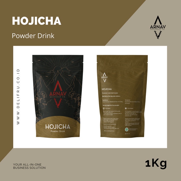 

(BISA COD) Powder Drink Hojicha Arnav - Bubuk Minuman Hojicha Premium