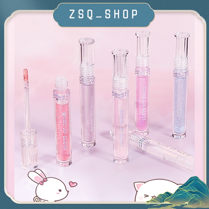 Beauty Glazed Lipstik Shimmer Jelly Lipgloss Cerah Bersinar Glossy Lipgloss