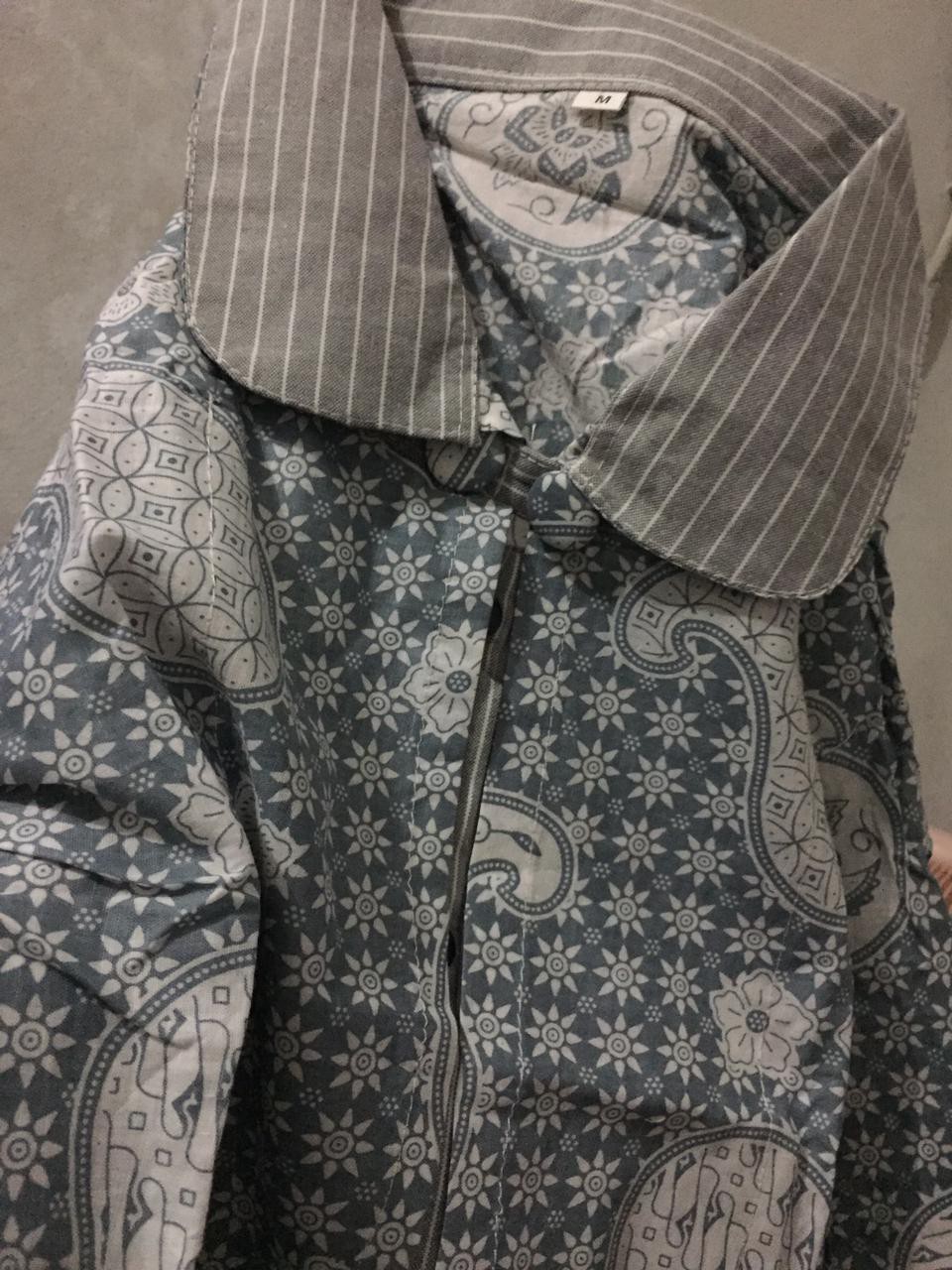 Tey-17 Batik Wanita Asj Sa Hrb026 Kenongo Kemeja Tosca Pendek