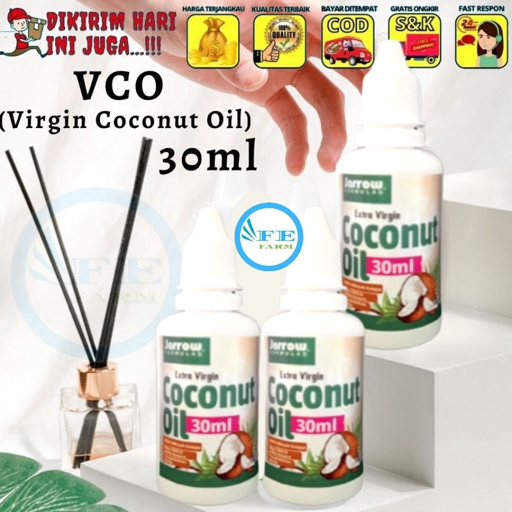 Virgin Coconut Oil (VCO) - 30ml. Minyak VCO FEFARM