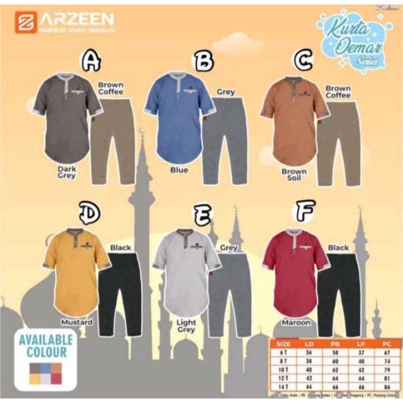 KURTA OEMAR SET....ORY BY ARZEEN