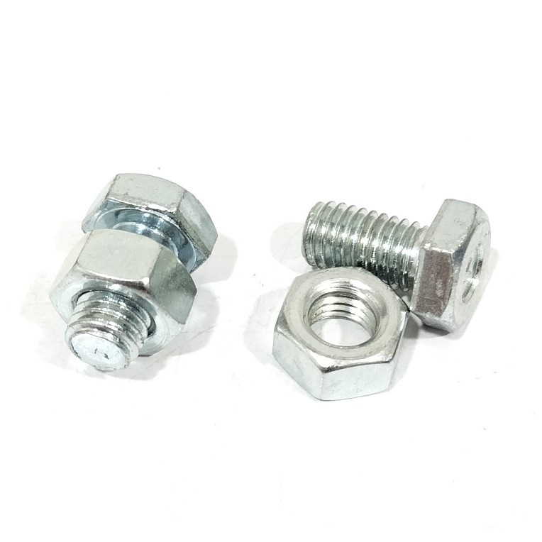 BAUT MUR RAK BESI SIKU LUBANG M8 × 15