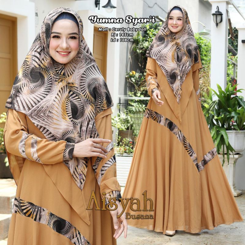 GAMIS SERUTY BABYDOLL SUPER PREMIUM DAN HIJAB SERUTY PREMIUM