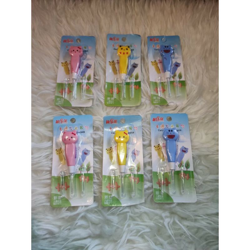 ~ PIYOSHI08 ~ Pembersih Telinga LED / Earpick Flashlight / Korek Kuping Lampu Anak Karakter Lucu AK09