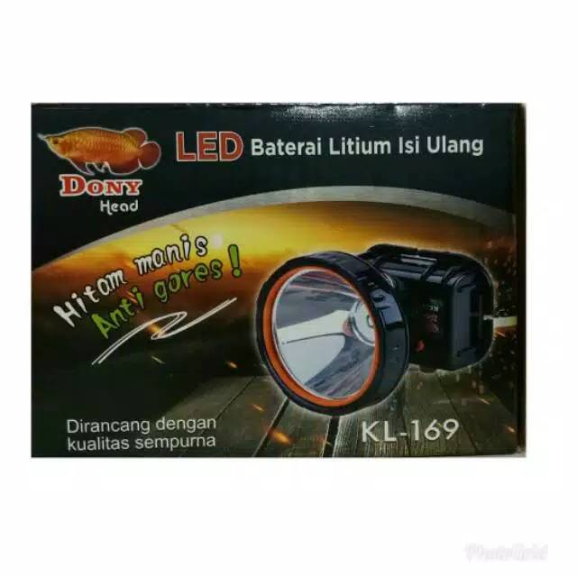 Senter Kepala DONY KL169 Hitam Manis
