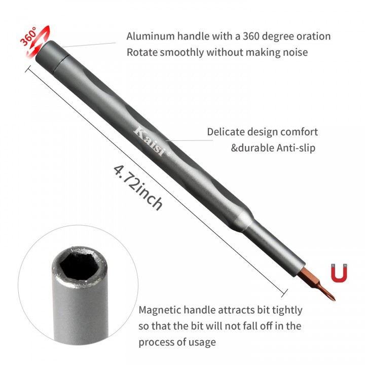 KAISI K-3022B - Precision Screwdrivers Magnetic Bits Repair Tool Kit