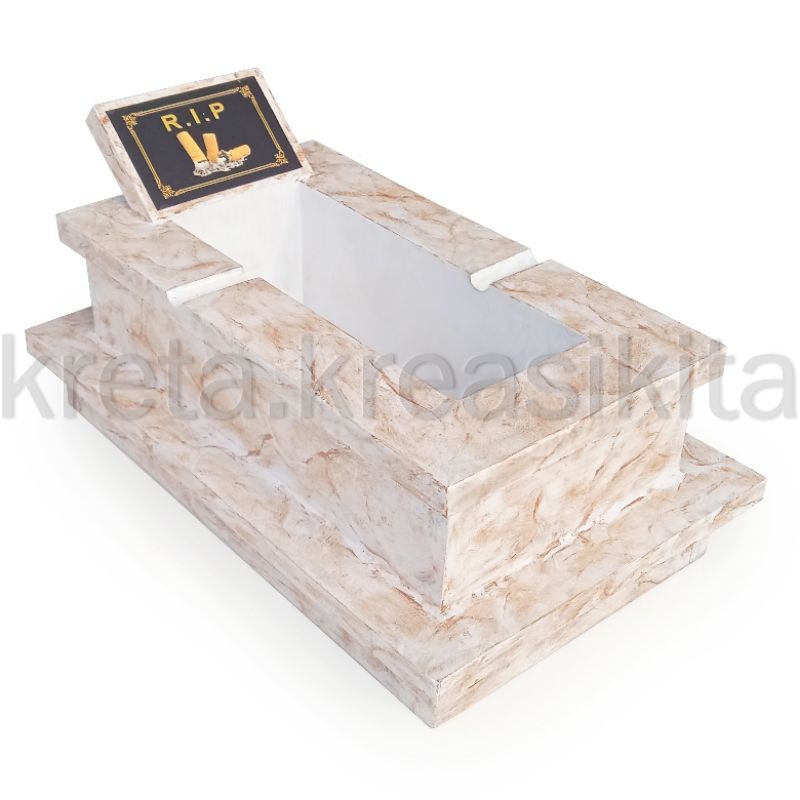 Asbak Kuburan - Miniatur Kuburan Motif Marmer