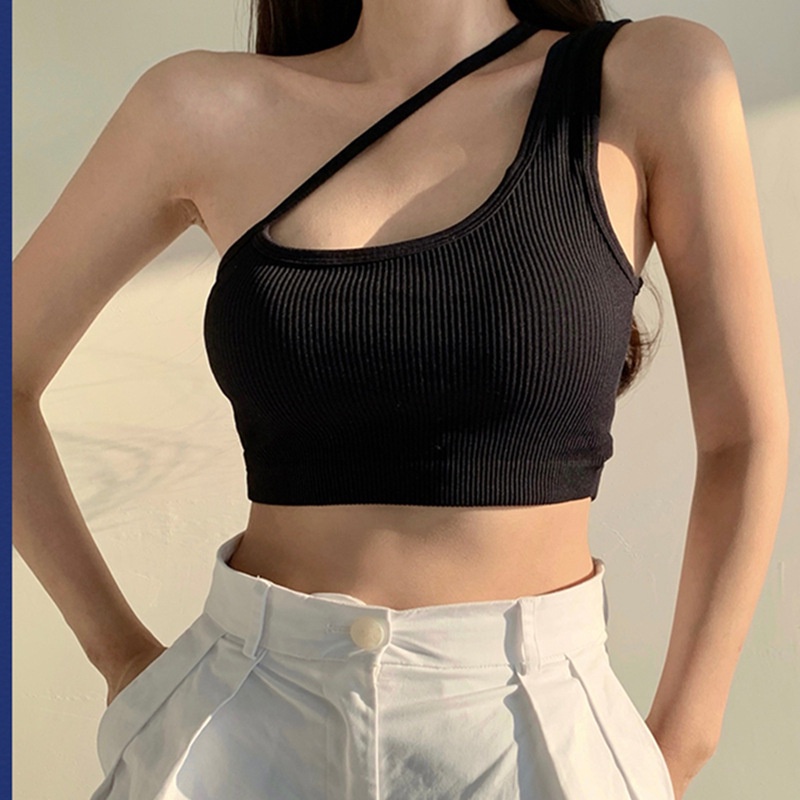 CJBH-HS TINO Tanktop Crop Halter neck Top Bra dalaman Wanita Import